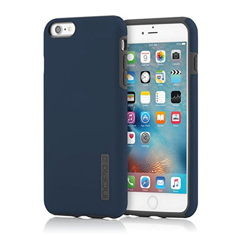 iPhone 6S Plus Case, Incipio DualPro Case [Shock Absorbing] Cover Fits Both Apple iPhone 6 Plus, iPhone 6S Plus - Navy Blue / Charcoal