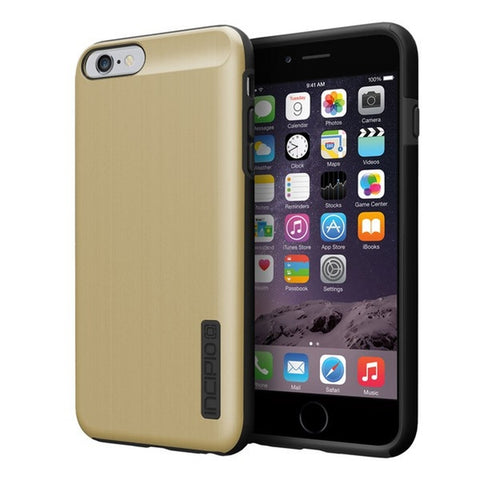 iPhone 6S Plus Case, Incipio DualPro SHINE [Shock Absorbing] Cover Fits Apple iPhone 6 Plus, iPhone 6S Plus - Gold/Black