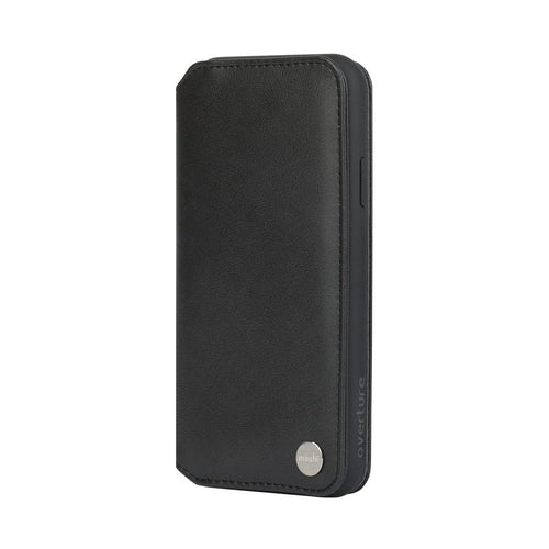 Moshi Overture Premium Wallet Case for iPhone Xs Max Folio Case, Charcoal - Black (B07HB8VMY6)